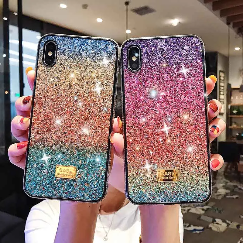 3D Алмазный чехол Bling Crystal для iPhone X XS Max XR мягкий блеск TPU 6 6S 7 8 Plus со стразами