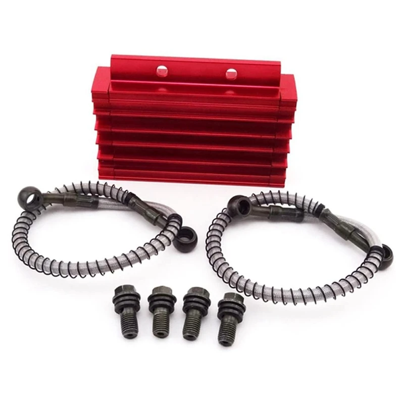 

Motorcycle Oil Cooler Oil Radiator Kit Aluminum Alloy for 50CC 70CC 110CC 150CC 250CC Motorcycle ATV PIT BIKES