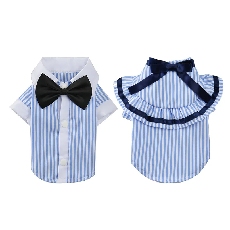 Одежда для пары собак рубашка мальчиков и костюм девочек платье юбка кошек