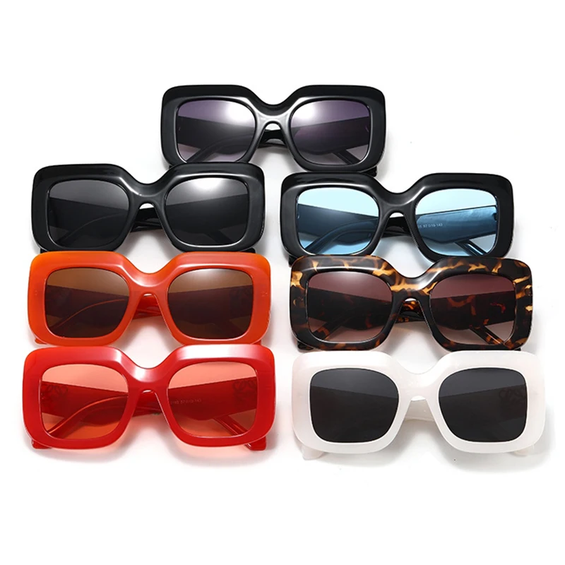 

Brand Sunglasses Women 2021 Luxury Big Square Sun Glasses Female Oversized Vintage Clear Shades Gafas De Sol Eyewear