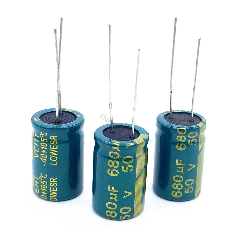

50pcs/lot 50V 680UF aluminum electrolytic capacitor size 13*20 680UF 50V 20%