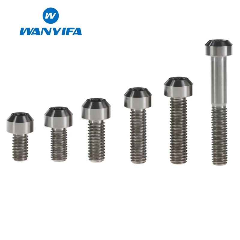 Титановый &quotWanyifa&quot Ti Болт M6x10 15 20 25 30 35 40 50 60 65 70 80 мм с шестигранной головкой винт