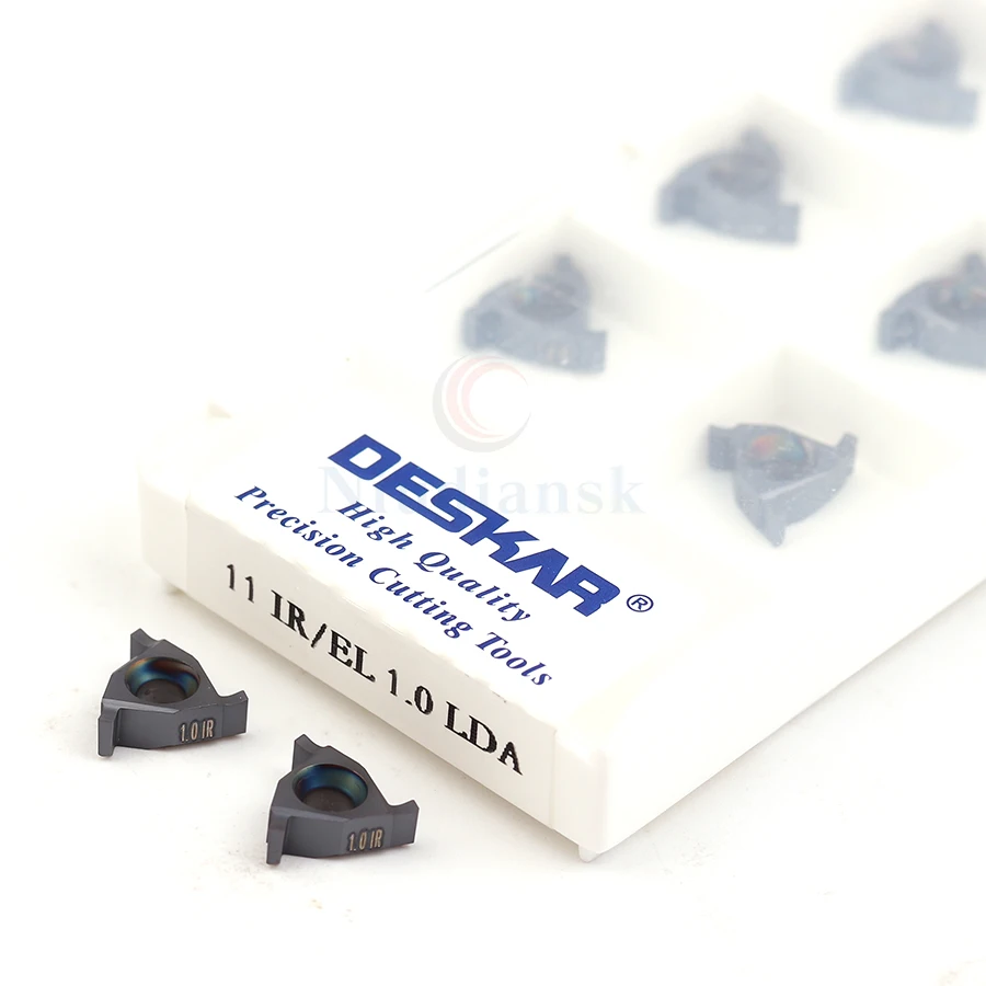 

10PCS 11IR/EL 0.8 1.0 1.1 1.2 1.25 1.5 1.75 LDA Carbide CNC inserts suitable for processing steel and stainless steel materials