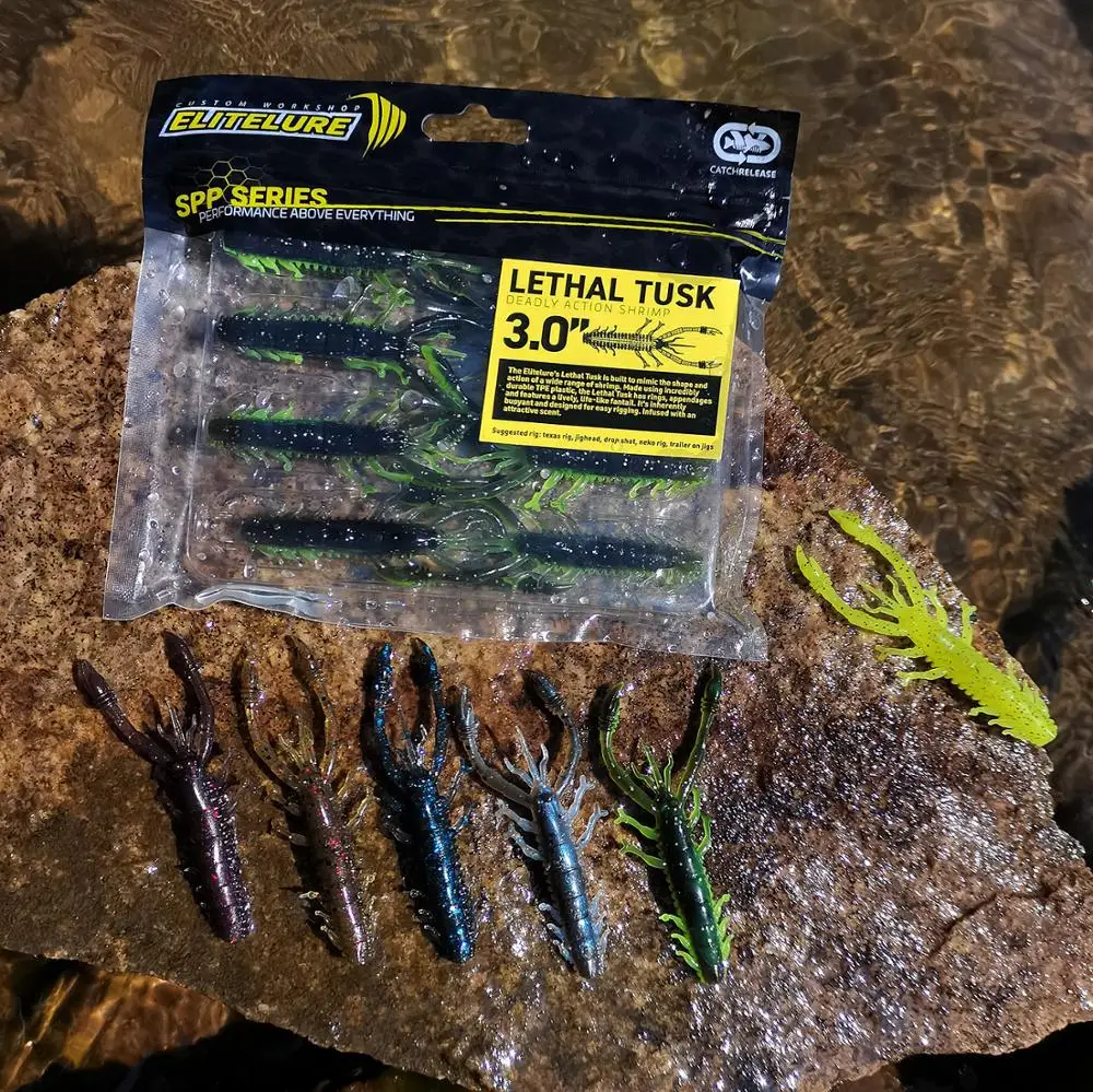 Летальная бушка 2 г/3 дюйма. Креветка мягкие плавающие креветка с ароматом