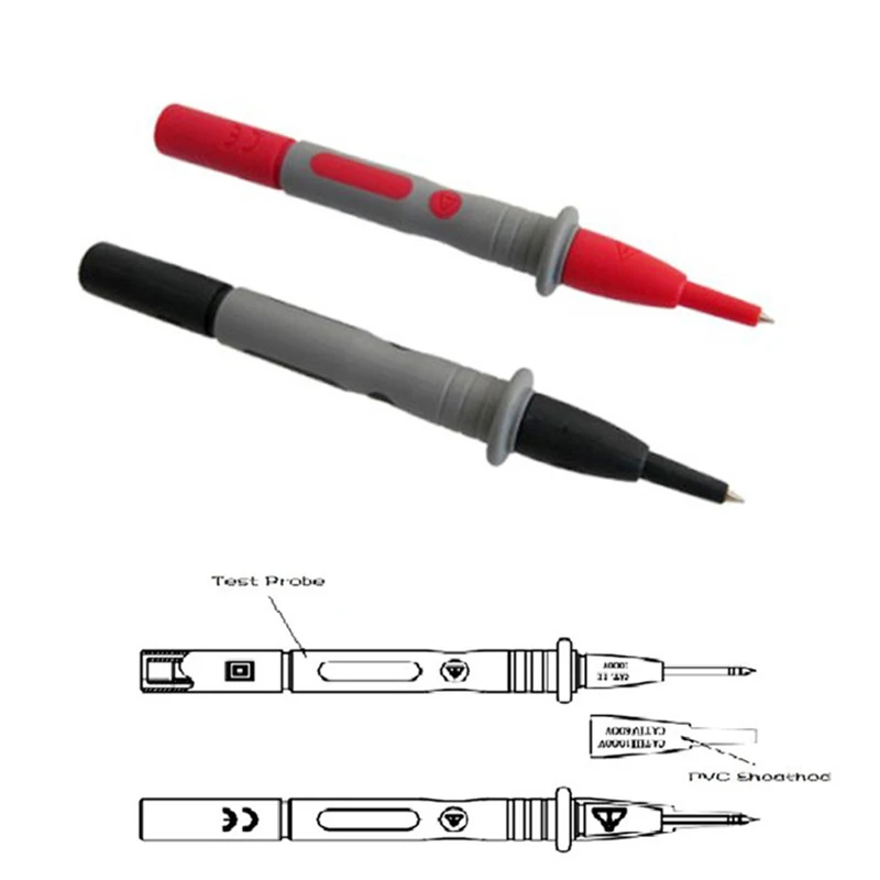 

QHTITEC Electrical Multimeter Test Leads Set Car Inspection Tool Test Replaceable Multimeter Probe Test Wire Kit Alligator Clips