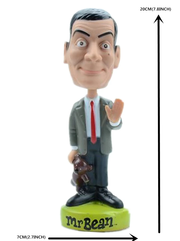 Кивая Mr. Bean трясти головой куклы приборной панели автомобиля украшения аксессуары авто качающаяся голова игрушка для автомобиля-Стайлинг