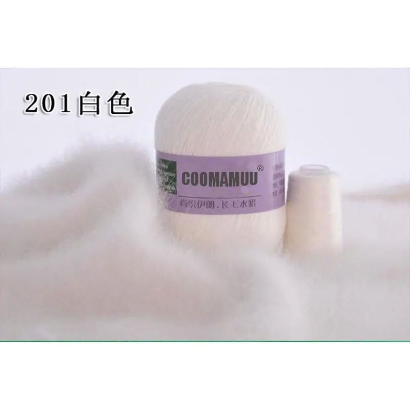 70 г ручная вязка длинная плюшевая норковая кашемировая пряжа вязаная крючком