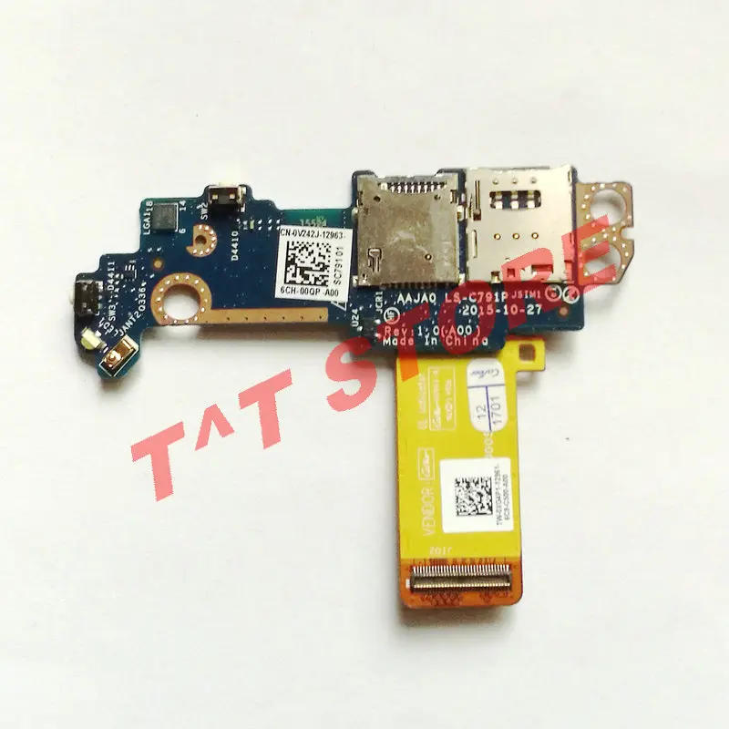 Оригинал для Dell Latitude 11 5175 5179 планшет SIM SD кард-ридер Кнопка питания дочка печатная