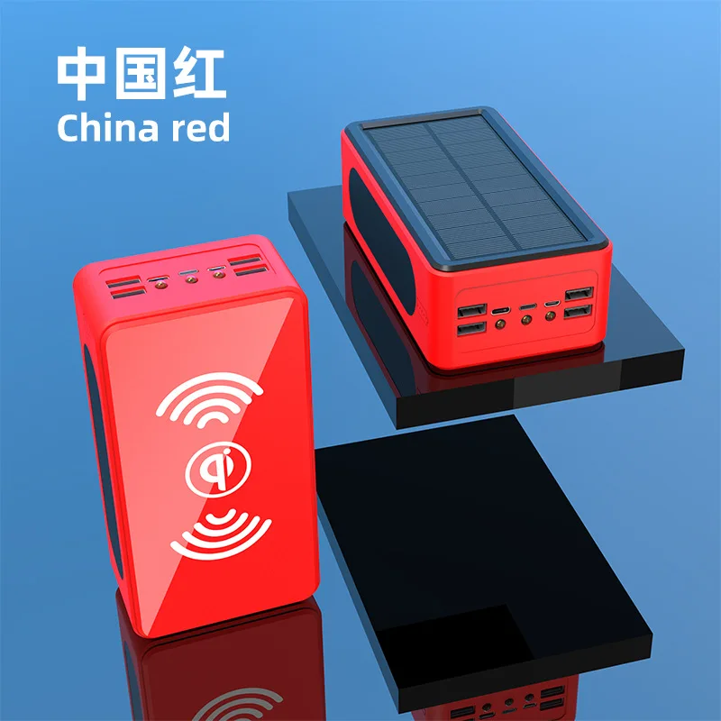 

5V 50000mAh Charger Mobile power Solar Wireless Super quick charge Large capacity Outdoor LED accent light Customization
