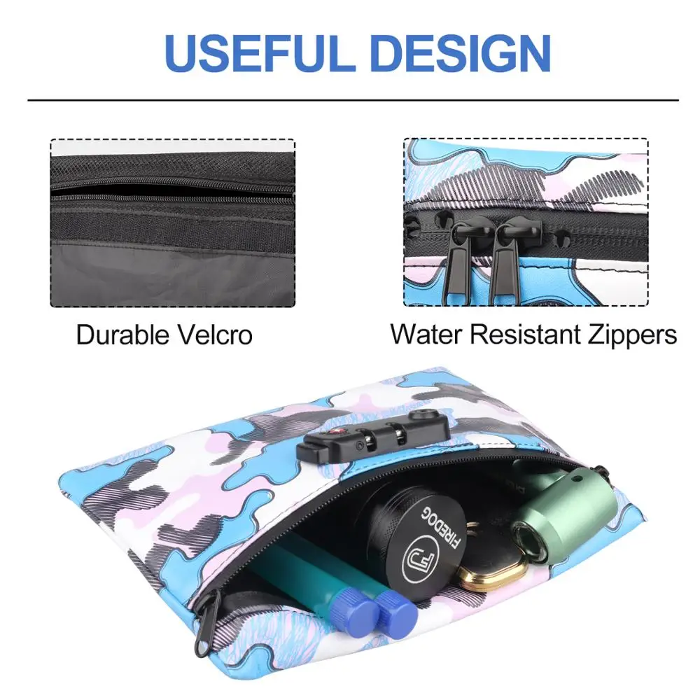 Сумка с защитой от запаха курения FIREDOG чехол комбинированным замком для табачных
