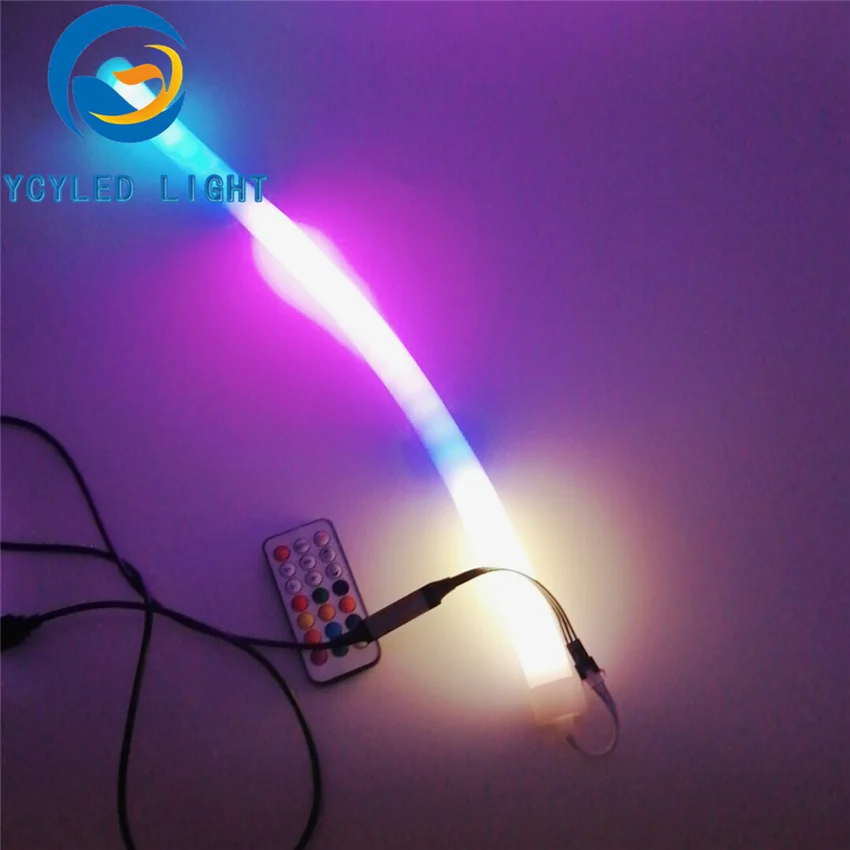 0,5 м 1 м 2 м 3 м 4 м 5 м 5 в usb ws2812b 60 светодиодов Пиксельная неоновая Светодиодная лента ws2812 flex neopixel цифровая rgb трубка IP67 с радиочастотным пультом дистанционного управления