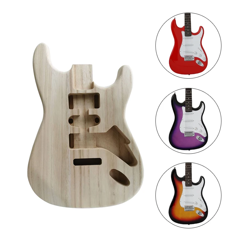 st unfinished handcrafted elektrische gitarre körper gitarre barrel ersatz teile für st stil elektrische gitarren diy teile free global ship