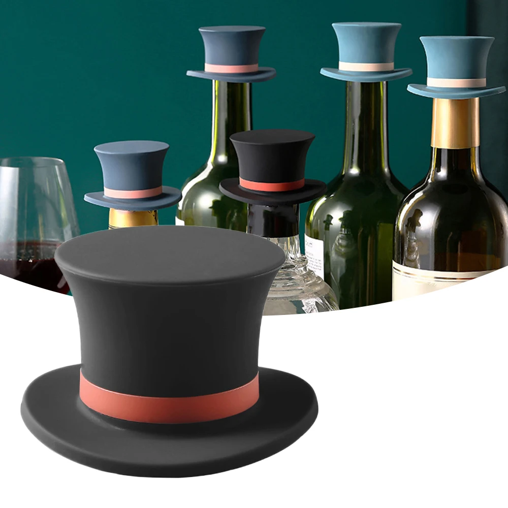 

Silicone Wine Bottle Stoppers Leak Wine Bottle Cap Fresh Keeping Sealers Bar Accessories for Beer Beverage Champagne Closures