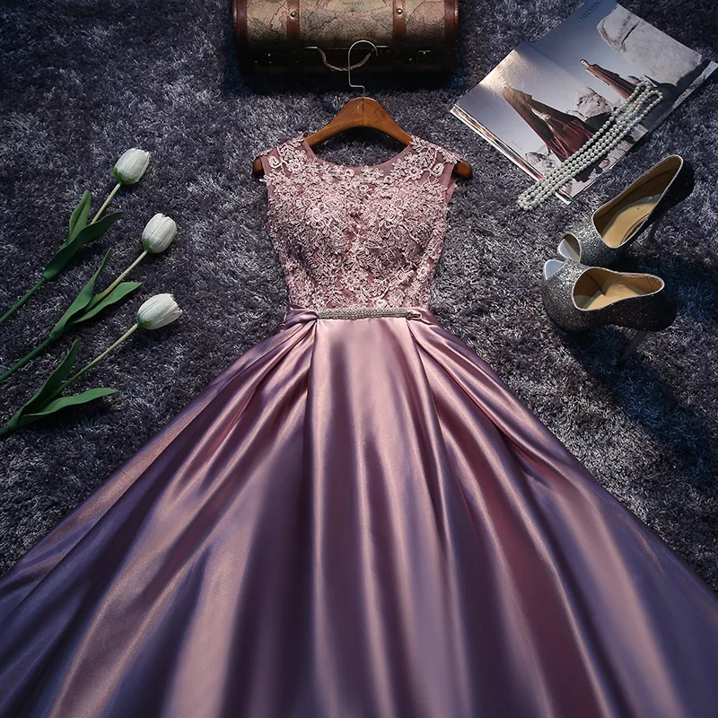 New arrival red blue pink purple floor length lady girl women princess bridesmaid banquet party ball dress gown |