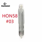 10 шт.лот #03 KD VVDI сменный Автомобильный ключ LISHI HON58 для старой Honda Odyssey Accord Key необработанные пустые запасные части