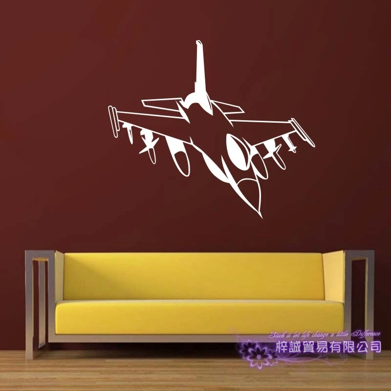 Истребитель наклейка на автомобиль классические плакаты с самолетами виниловые
