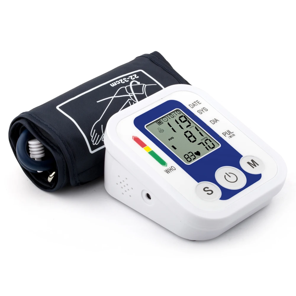 

Electric Upper Arm Automatic Blood Pressure Monitor BP Sphygmomanometer Pressure Meter Tonometer for Measuring Arterial Pressure