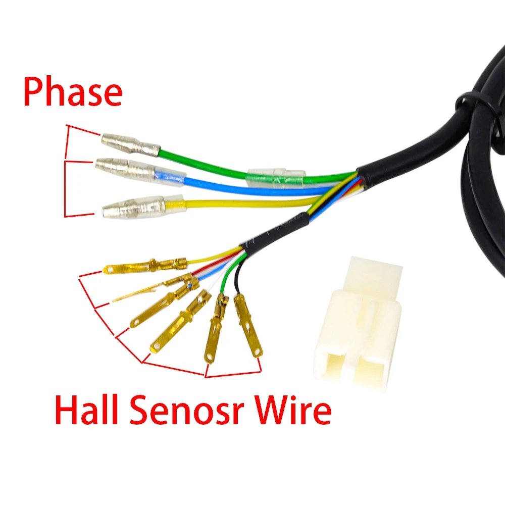 EBike Motor Extension Cable Connector Female To Male 60cm 9Pin Electric Bike Motor Cables For E-bike Accessory