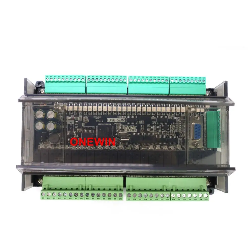 samkoon EA-043A HMI touch screen 4.3 inch and FX3U series PLC industrial control board images - 6