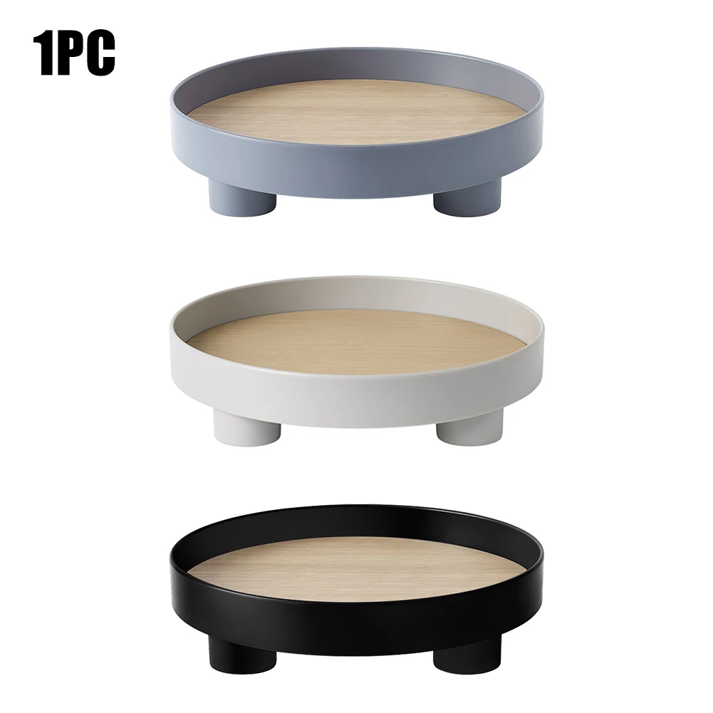 

Easy Clean Tableware Party French Bread Round Multifunctional Storage Home Kitchen Dessert Fruit Modern Serving Tray Living Room