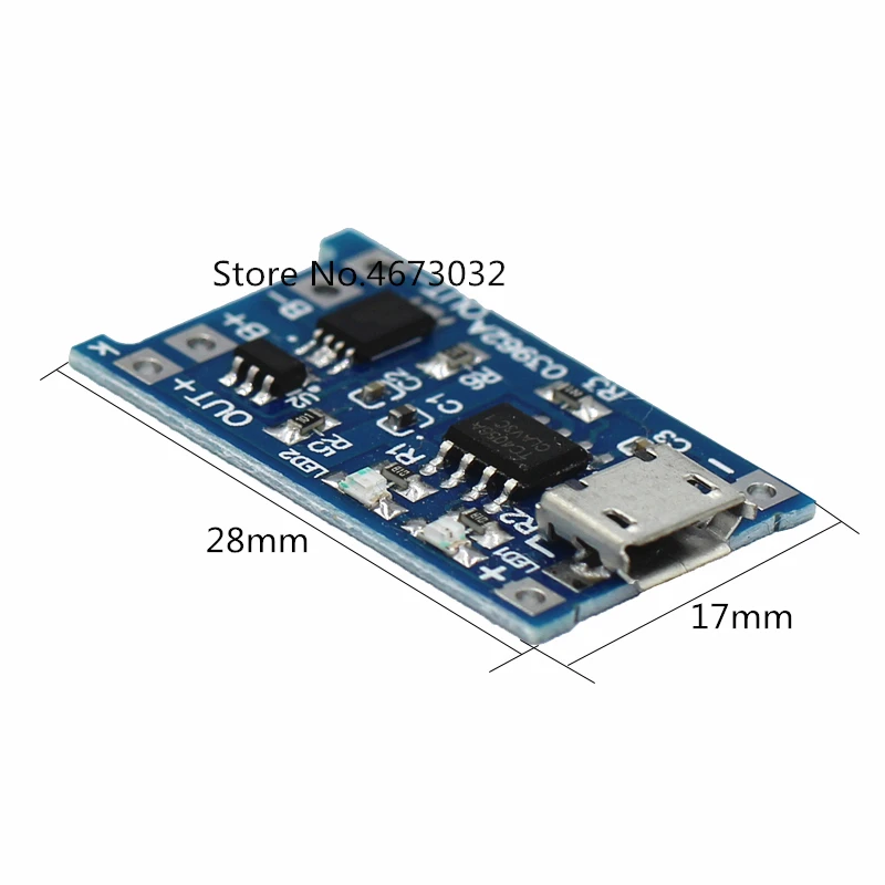 5 шт. плата для зарядки литиевых аккумуляторов В Micro USB 1 А 18650|Соединители| |