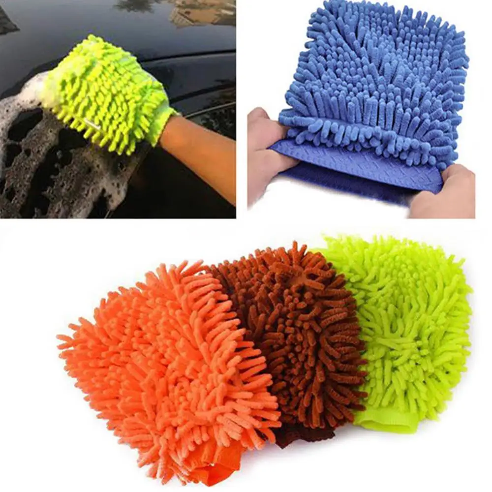 

45% Hot Sales!! 1Pc Car Wash Washing Microfiber Chenille Mitt Auto Cleaning Glove Dust Washer