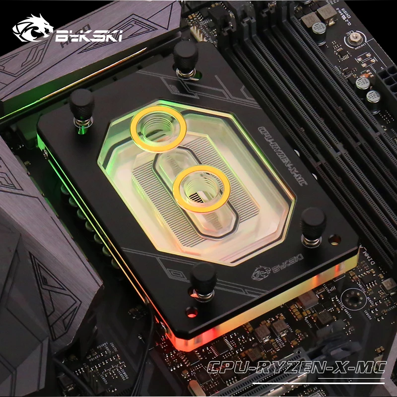 BYKSKI термопаста arctic mx-4+ RYZEN3000 RyzenAM3/AM3+/AM4 1950X TR4 X399 X570 cpu водоблок медный радиатор кулер для воды