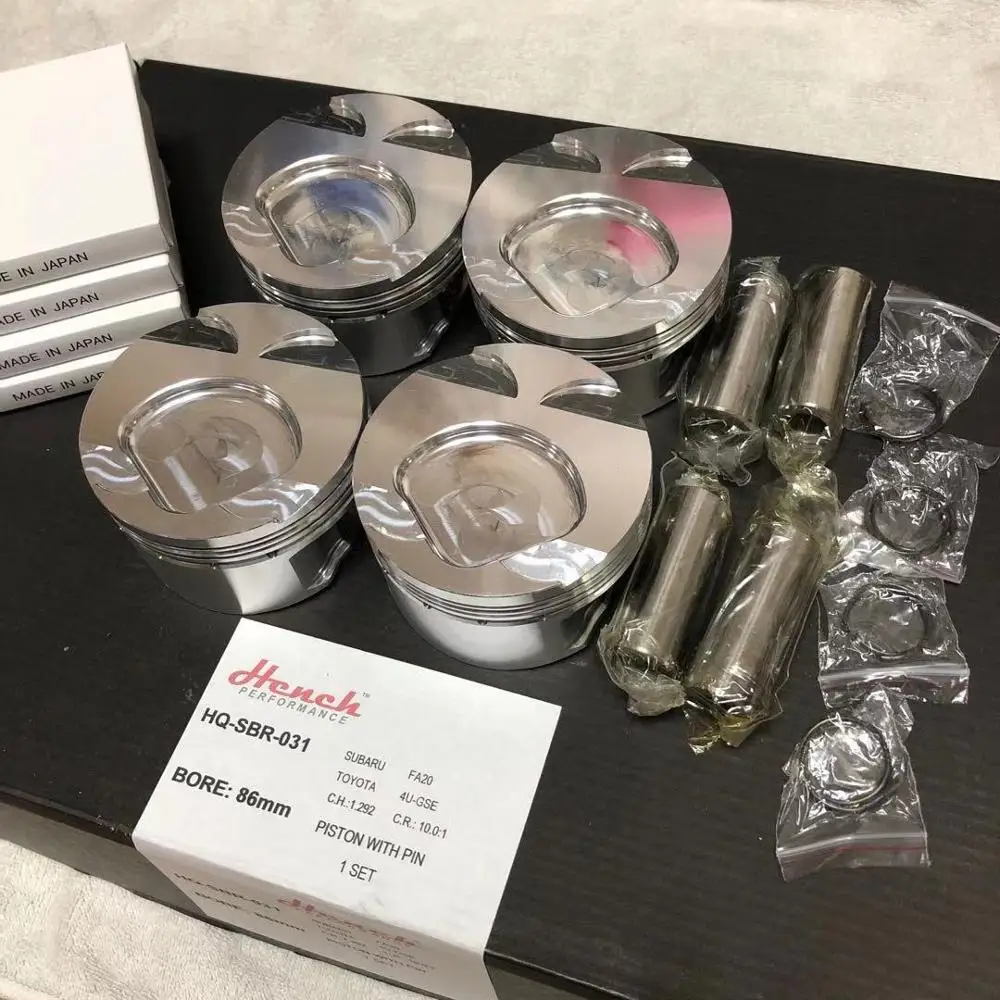 HP Forged pistons 86mm CR 10:1 for SUBARU BRZ FA20 FRS TOYOTA GT86 4U-GSE with pins and rings best quality | Автомобили и