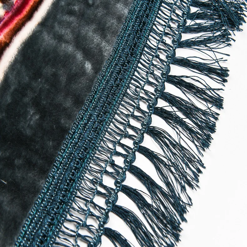 Мягкий исламский молящийся коврик Исламская мусульманская молитва синий