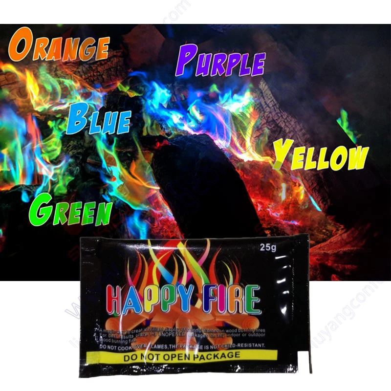 

Mystical Fire Fuego Magic Flame Bonfire Firework Campfire Party Fireplace Pyrotechnic Color Outdoor Camping Hiking Survival Tool