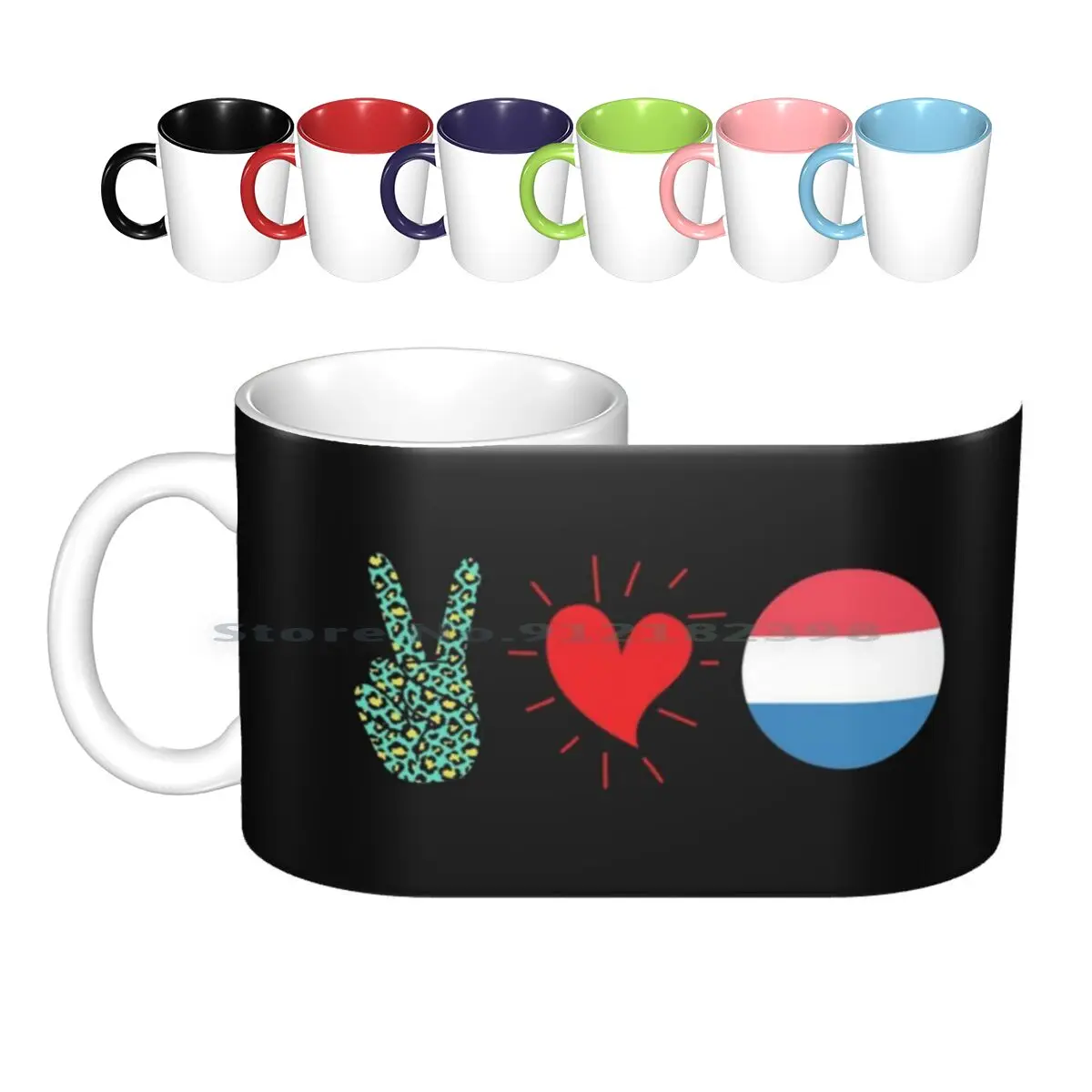 

Peace Love Netherlands Ceramic Mugs Coffee Cups Milk Tea Mug Netherlands Flag Netherlands Roots Netherlands Map Netherlands