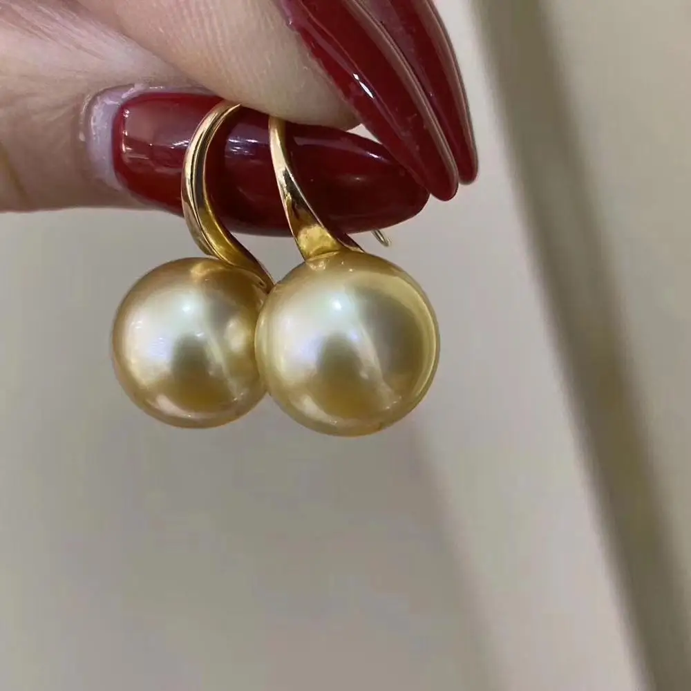 

Nice Quality 18K Gold Earrings Mountings Settings AU750 Jewelry Findings for Pearls