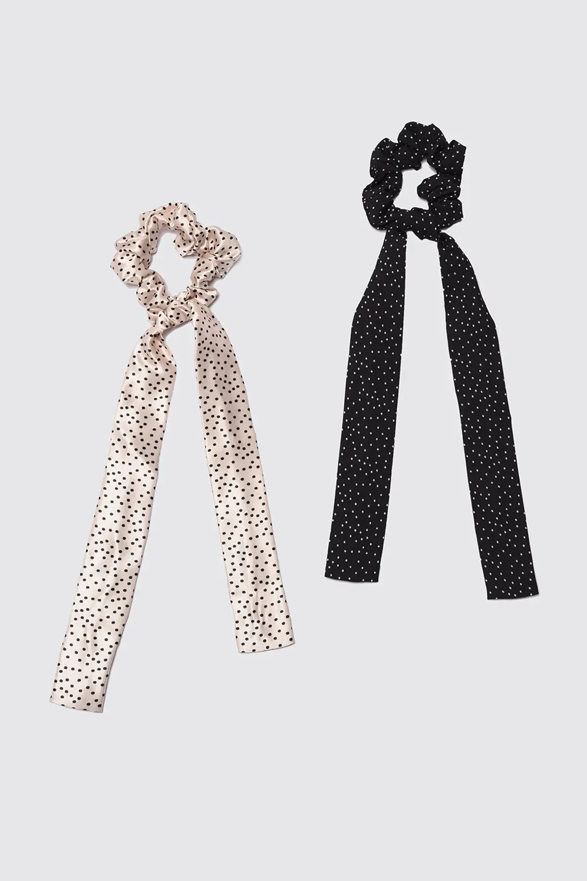 

Trendyol Polka Dot 2'li Package Long Bow Satin Buckle TWOSS21TK0003
