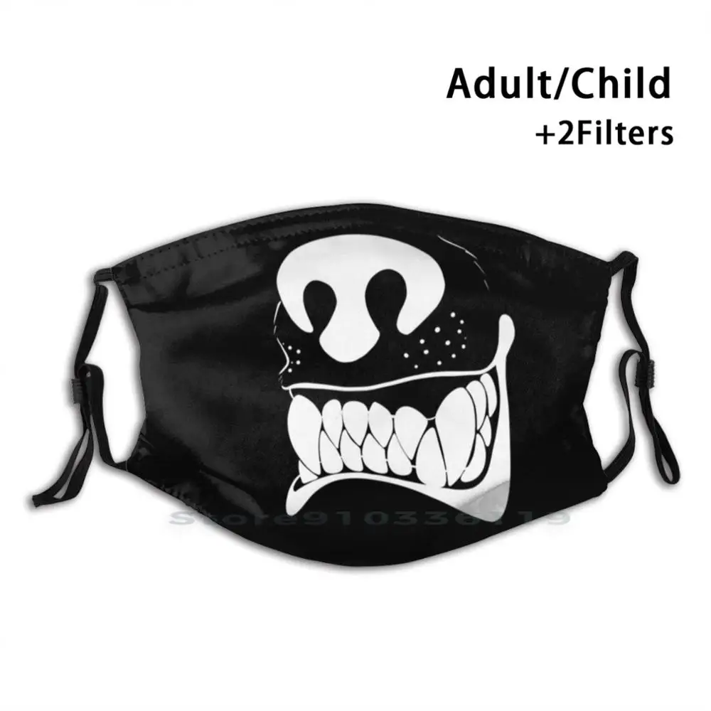 

Bear Mouth , Grin , Roar , Muzzle 2 Mouth Print Reusable Pm2.5 Filter DIY Mouth Mask Kids Social Distance Quarantine Funny