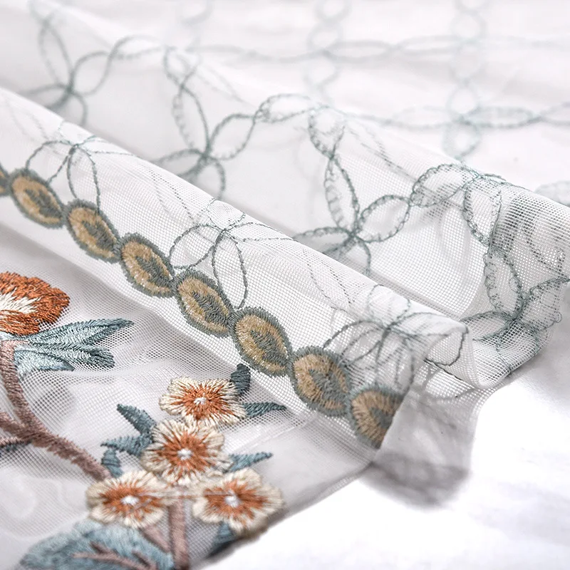 Прямые продажи окрашенные занавески из пряжи роскошные сетчатые тюли для