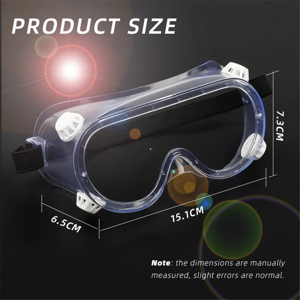 

Sun Glasses for Men and Women Fashion Clear Protective Glasses AntiFog Safety Goggles Work-Lab Shield Visor Eye Protection