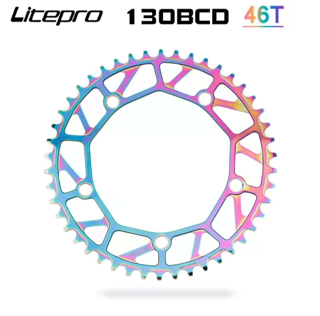 Велосипедный кривошипный комплект Litepro 130 BCD 46T 48T 50T 52T 54T 56T 58T велосипедная