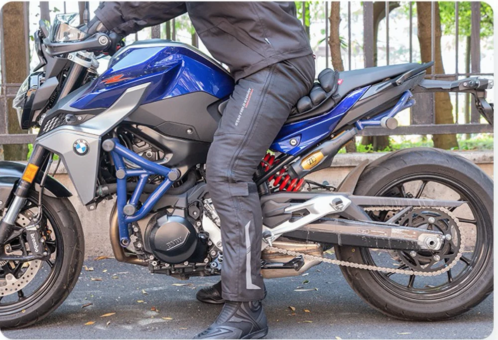 Мужские мотоциклетные водонепроницаемый ТЕКСТИЛЬ зимние брюки ветрозащитные