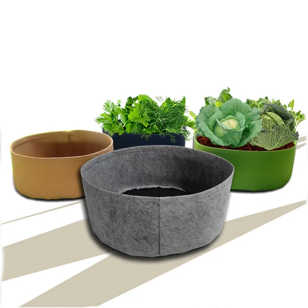 2 шт. мешки для выращивания растений нетканый тканевый горшок садовая сумка мешок