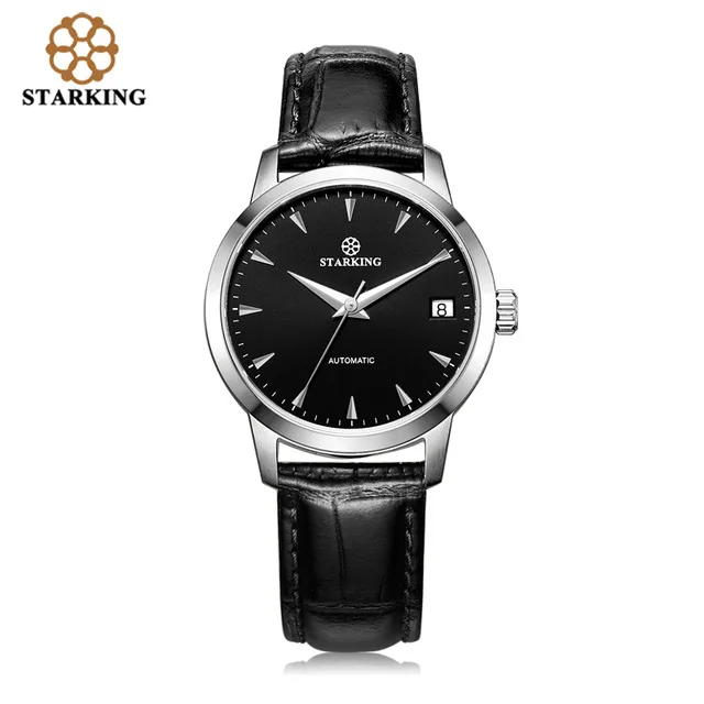 AL0184SL22 StarKing классические женские простые часы, автоматические часы из нержавеющей стали с белым циферблатом, наручные часы с автоматической датой, Женские Механические часы Relogio Feminino - Цвет: AL0184SL22