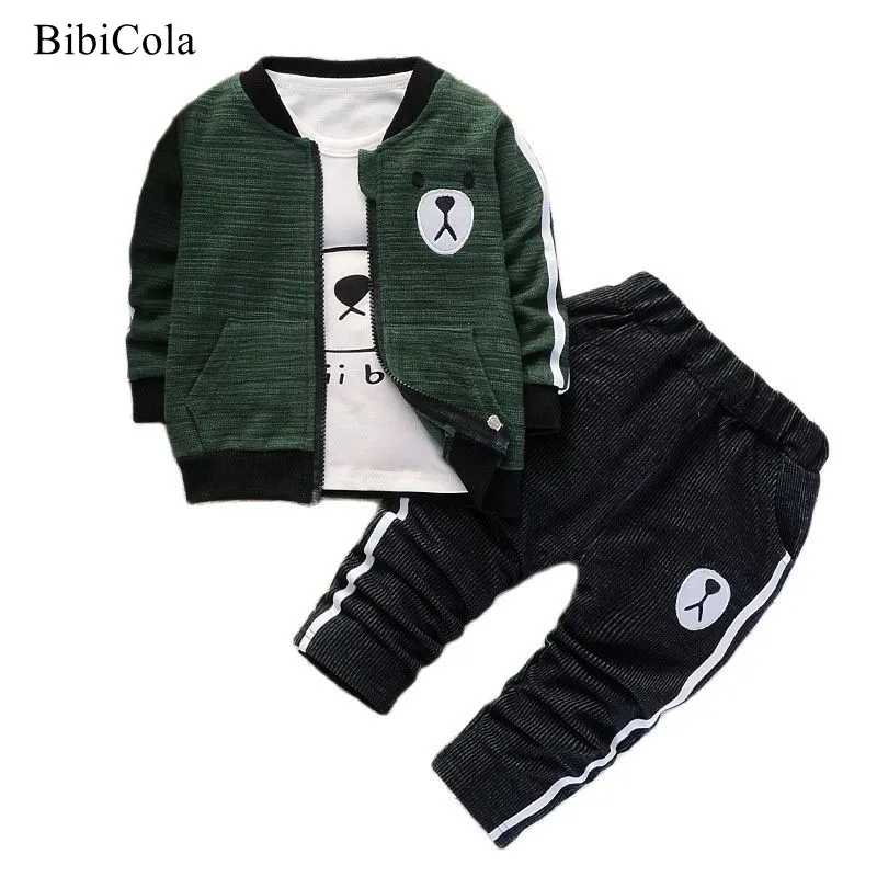 BibiCola/комплект одежды для малышей Весенние спортивные костюмы мальчиков Топы в