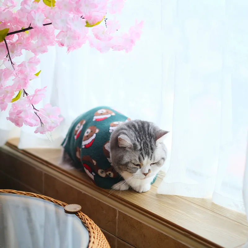 Продажа Одежда для кошек и собак, свитер на осень и зиму, теплый костюм для котят, одежда для котят