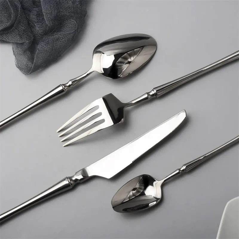 304 домашние полированные столовые приборы из нержавеющей стали столовый набор