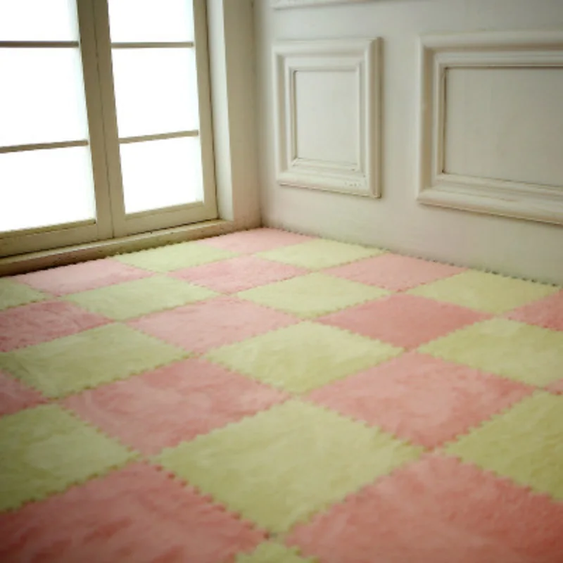 Детские мягкие замшевые коврики ковер для гостиной спальни игр EVA пена пазл цвет