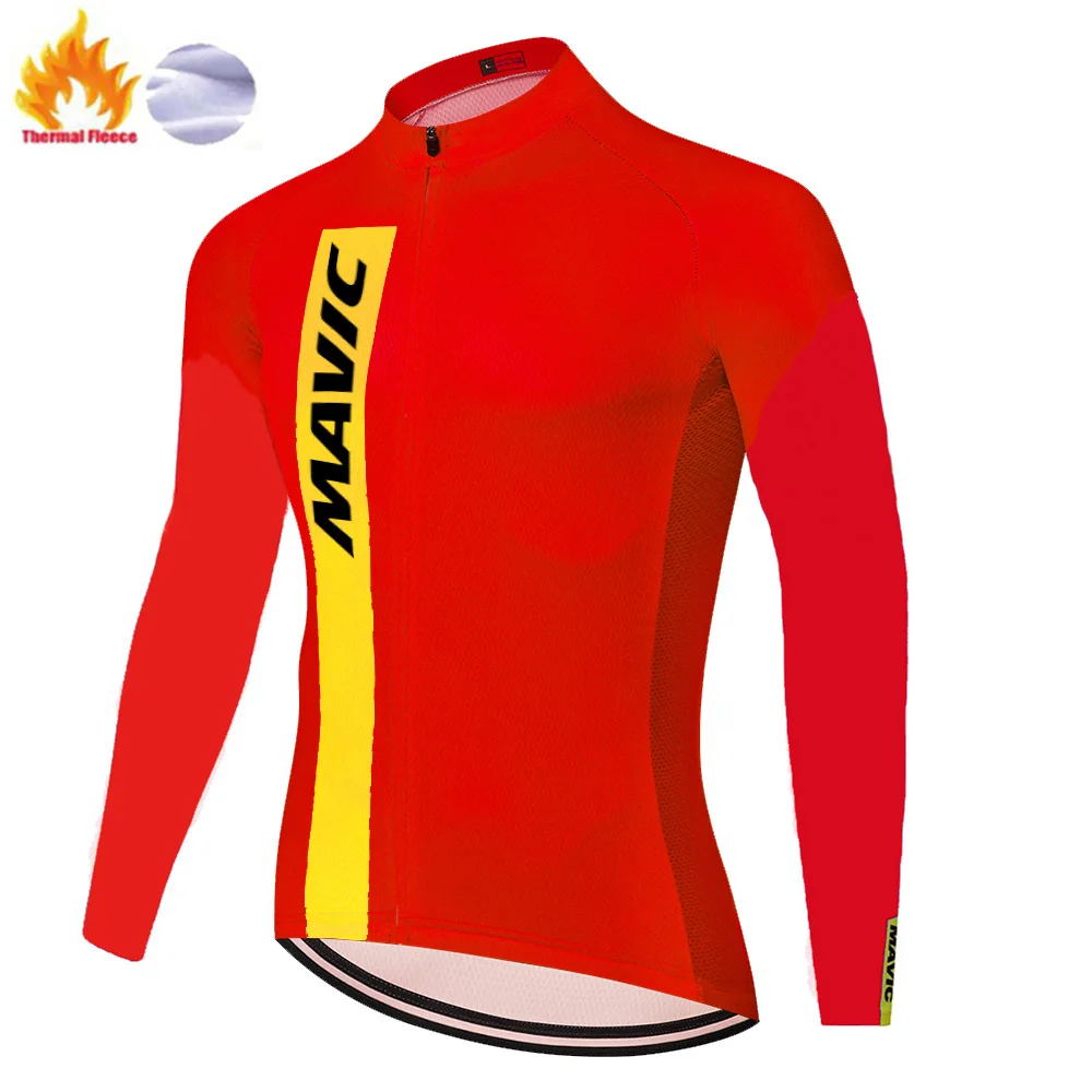 2020 pro team MAVIC maillot Велоспорт ретро с длинным рукавом зимняя camiseta ciclismo men ropa hombre|Майки