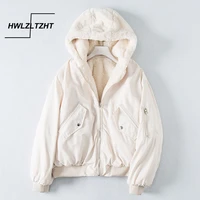 hwlzltzht plus size fur parkas double sided winter women jacket casual thick warm fur inside hooded parkas jackets for female