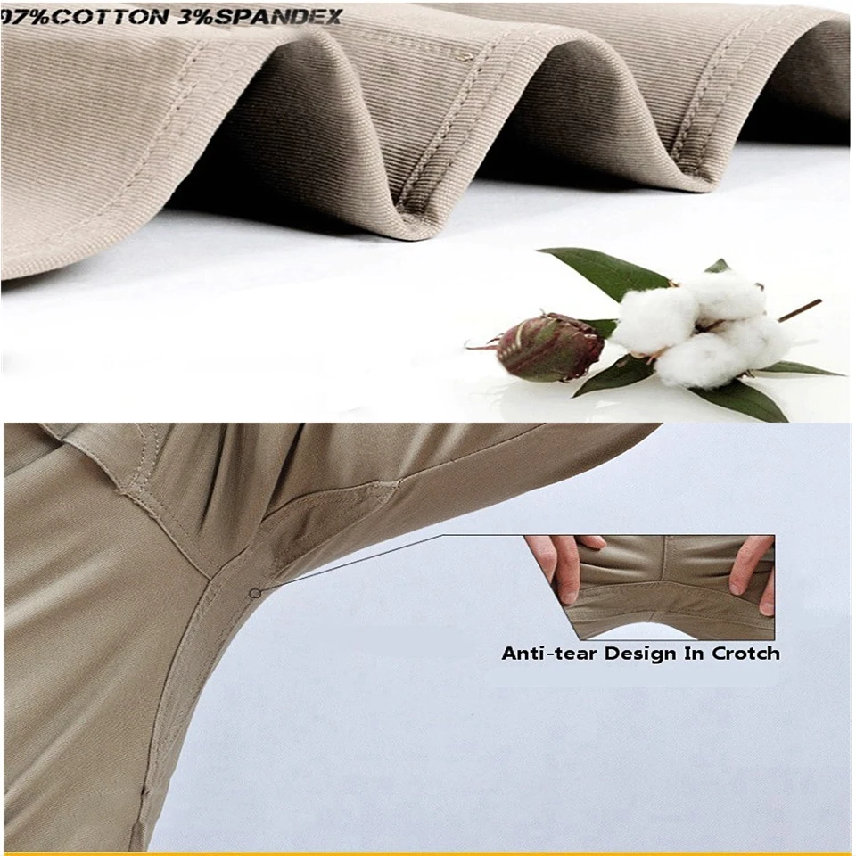 Men Military Tactical Pants Fitness Hiking Trainning Combat Clothing SWAT Army Pants Mens Cargo Outdoors Casual Cotton Trousers