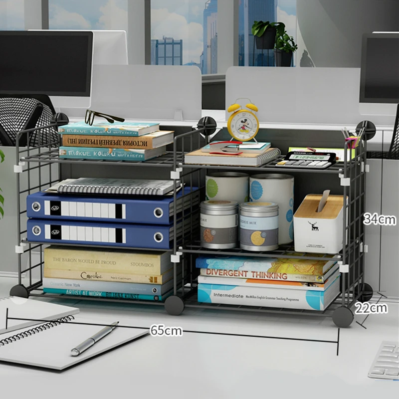 Настольный стеллаж для хранения офисный держатель файлов органайзер косметики и
