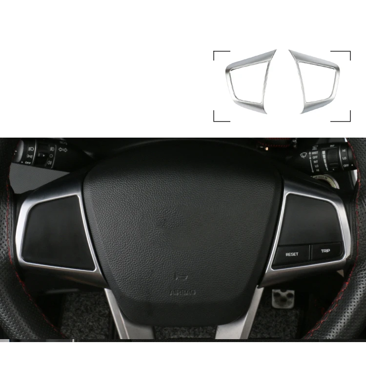 Для Hyundai Creta Ix25 2015 2016 2017 2018 ABS хромированные декоративные кнопки на руль Крышка