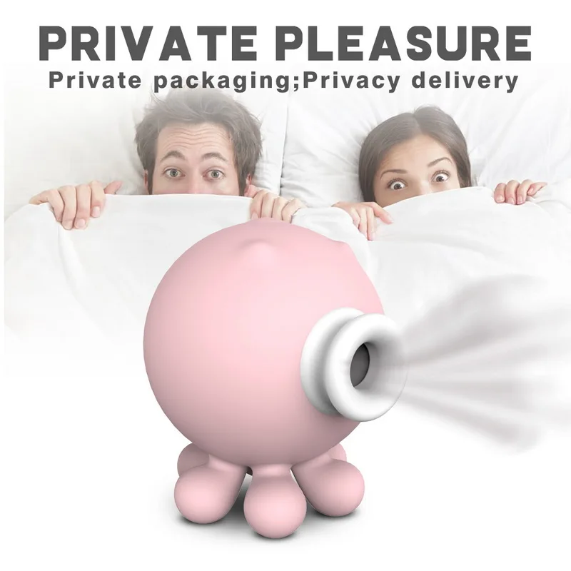 Мини Осьминог на присосках вибратор для клитора лизание полости рта сосание